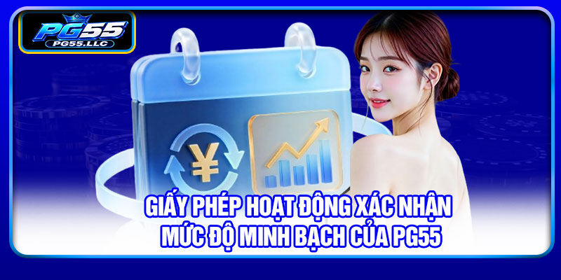 Giấy phép hoạt động xác nhận mức độ minh bạch của PG55