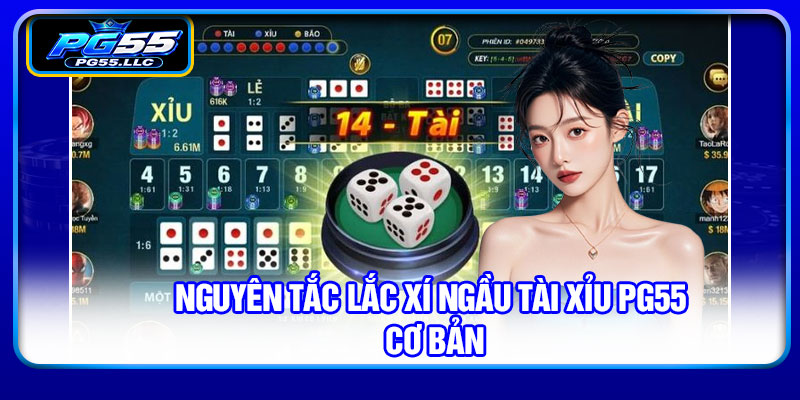 Nguyên tắc lắc xí ngầu tài xỉu PG55 cơ bản